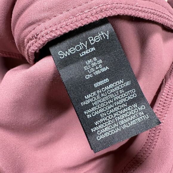 Sweaty Betty NWT Super Soft Workout Zip Through Hoodie Plum Pink Size S 4-6 - Picture 5 of 8